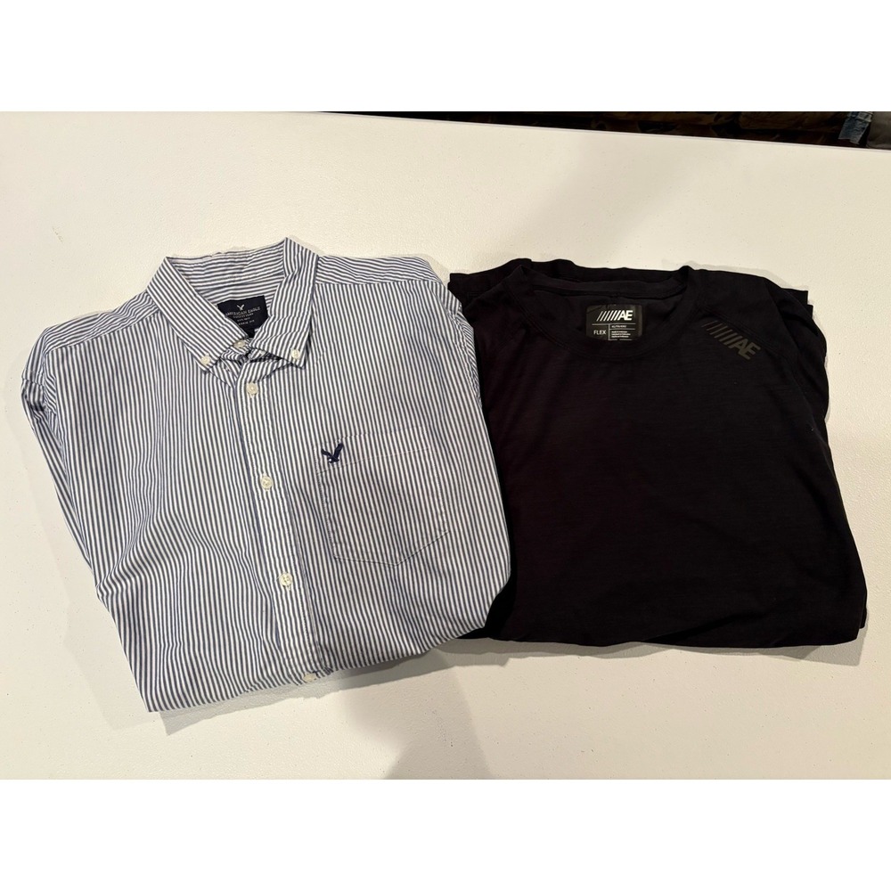 Lot men's American Eagle size XL shirts.